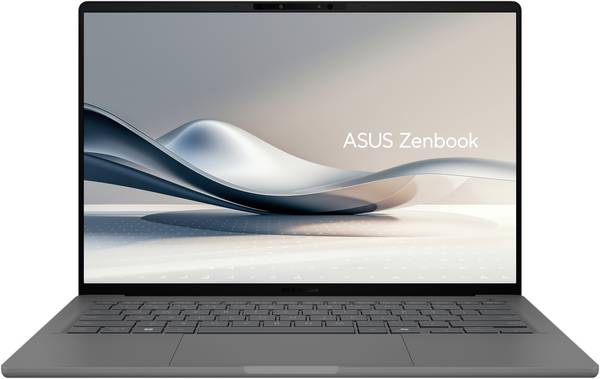 Asus Notebook ZenBook A14 X1E-78-100  35.6 cm (14 Zoll) WUXGA Qualcomm® Snapdragon X1-26-100 32 GB RAM  1 TB SSD Deutsch, QWERTZ       Grau  90NB1502-M00H40