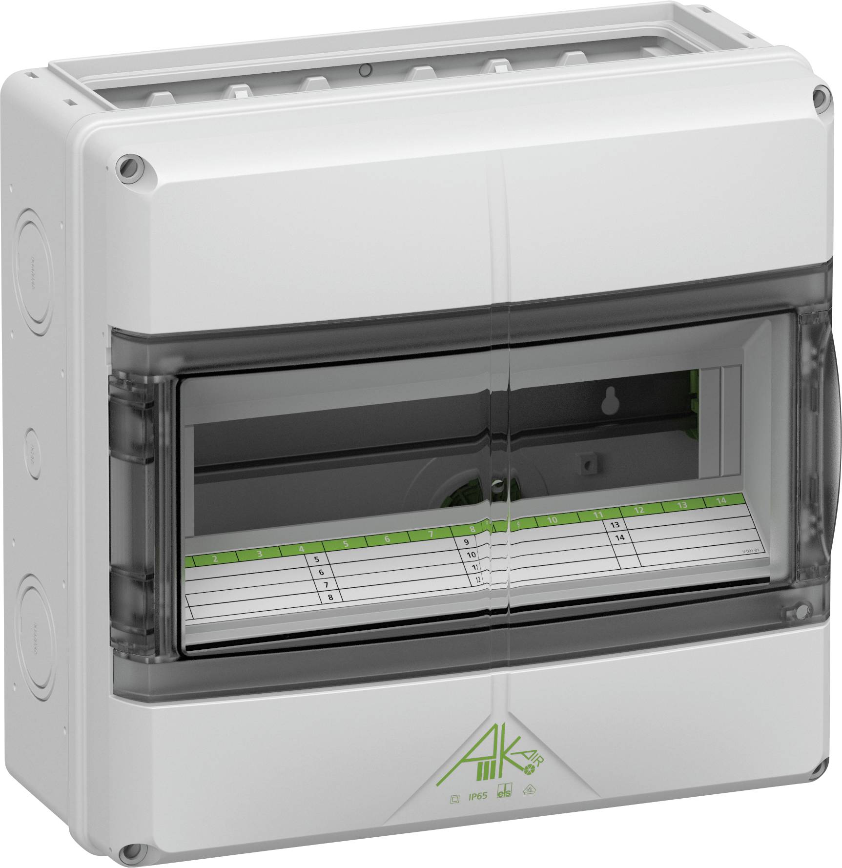 Spelsberg 73351452 AK-F 14 UL Kleinverteiler Aufputz, Wand Anzahl Teilungen = 14 Anzahl Reihen = 1 Inhalt 1 St.