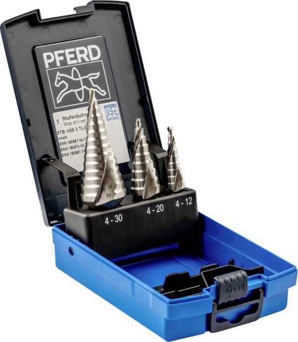 PFERD TOOLS 25204077 SET STB HSSE 3TLG HSS-E Stufenbohrer-Set       1 St.