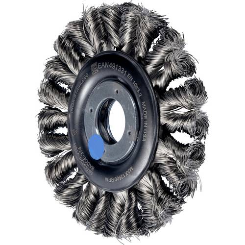 PFERD TOOLS PFERD POS COMBITWIST Rundbürste gezopft RBG HD Ø 115x12x22,2 mm Edelstahl-Draht-Ø 0,35 mm Winkelschleifer 43...