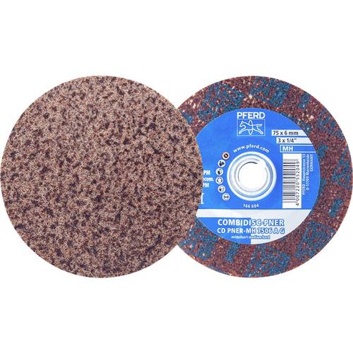 PFERD TOOLS 47700205 PFERD COMBIDISC verpresste Vliesronde CD PNER Ø 75mm Mittelhart A Grob für Finish  75 mm 25 St.