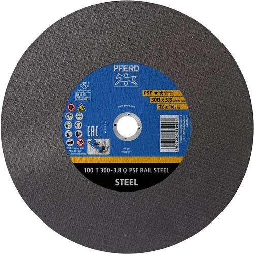 Thumbnail - PFERD TOOLS 100T 300-3,8 Q PSF RAIL STEEL/22,23 73001231 Trennscheibe 300 mm 20 St. Stahl
