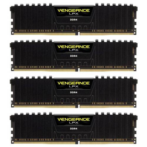 Thumbnail - Corsair CMK64GX4M4A2400C14 PC-Arbeitsspeicher Modul DDR4 64 GB 4 x 16 GB 2400 MHz 288pin DIMM CL14 CMK64GX4M4A2400C14