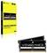 Eine Corsair DDR5 Vengeance SODIMM RAM-Packung mit schwarz-gelbem Design, die Hochleistungsfähigkeiten für Computer hervorhebt.