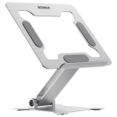 Laptop-Ständer aus Metall mit modernem Design, verstellbar und geeignet für ergonomische Arbeitsplätze.