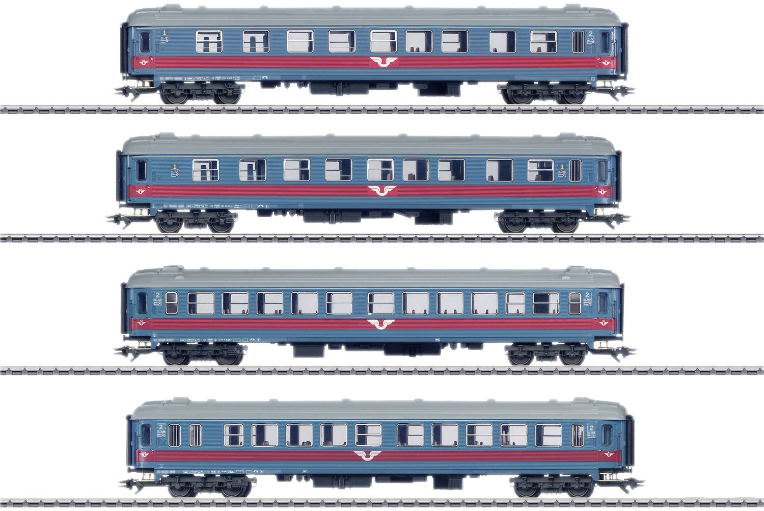 Märklin 43789 H0 4er-Set Personenwagen der SJ