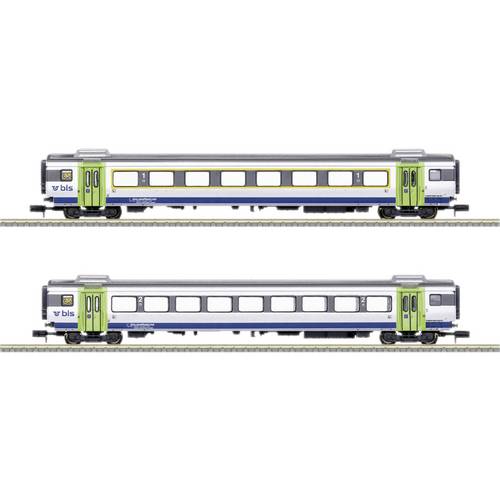 MiniTrix 18294 N 2er-Set Personenwagen GoldenPassLine der BLS