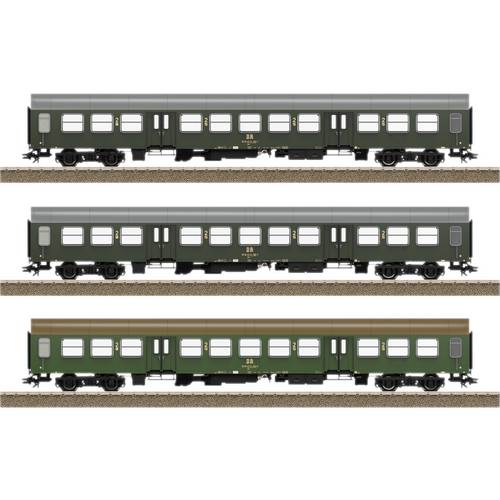 TRIX H0 23180 H0 3er-Set Personenwagen Halberstädter der DR