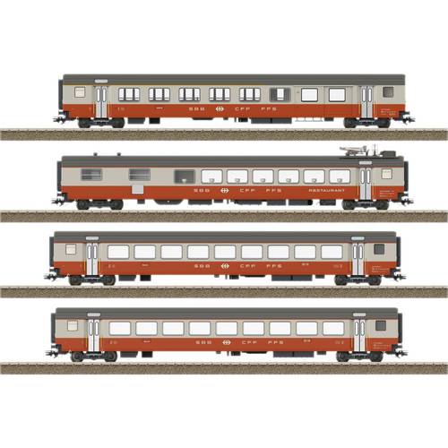 TRIX H0 23690 H0 4er-Set Personenwagen Swiss Express der SBB