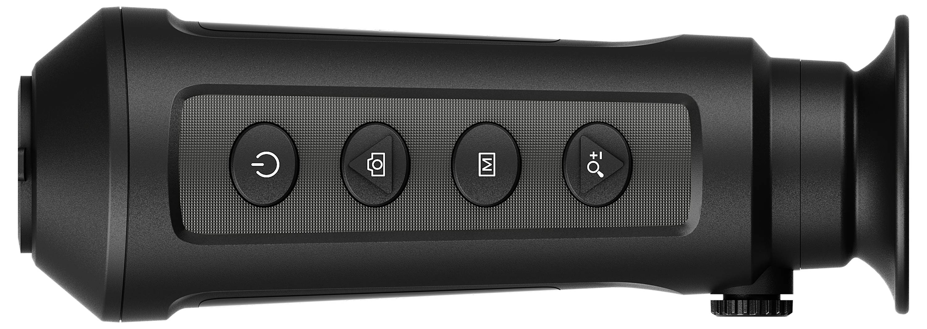 Tragbares monokulares Nachtsichtgerät mit vier Tasten auf der Seite, geeignet für Outdoor-Aktivitäten bei schlechten Lichtverhältnissen.