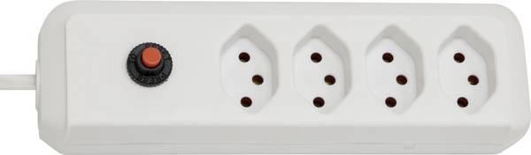 Brennenstuhl 1159462324 Steckdosenleiste mit Schalter  Weiß CH-Stecker 1 St.
