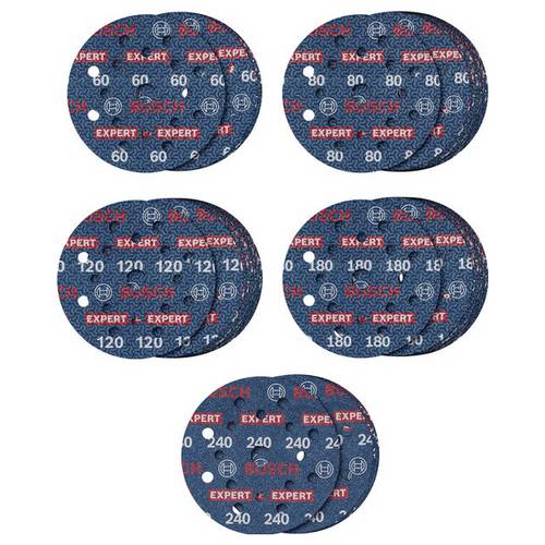 Bosch Accessories 2608902429 Schleifscheiben-Set Durchmesser 125 mm Körnung (num)=60, 80, 120, 240, 180 1 St.