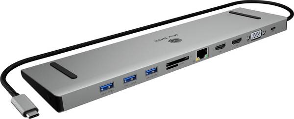 IB-DK2106a-CPD, USB Type-C® 11 in 1 Notebook DockingStation mit dreifacher Videoausgabe