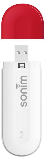Sonim W100 LTE-Surfstick WLAN Hotspot bis zu 16 Geräte und 4G Surfstick 150 MBit/s MIMO Weiß, Rot-1