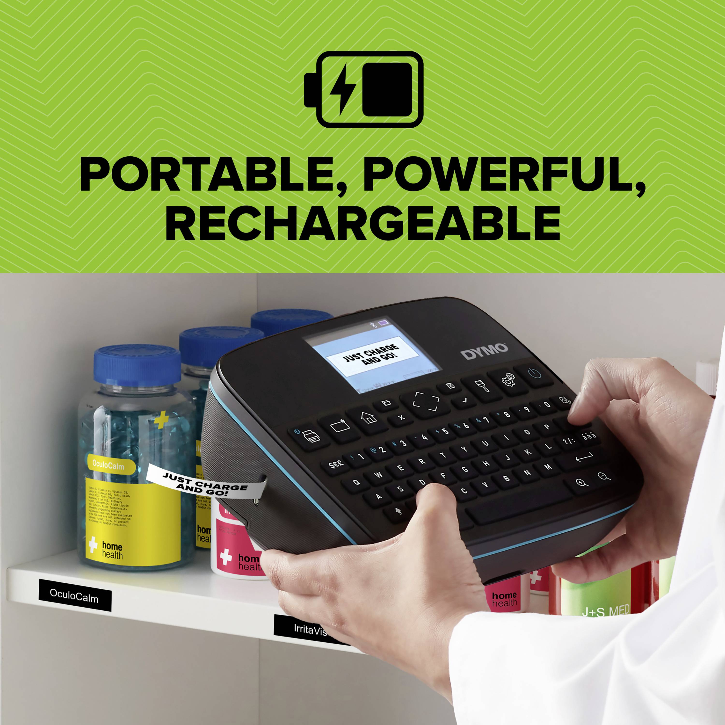 DYMO LabelManager 640 CB Etikettendrucker Geeignet für Schriftband: D1 6 mm, 9 mm, 12 mm, 19 mm, 24 mm-19