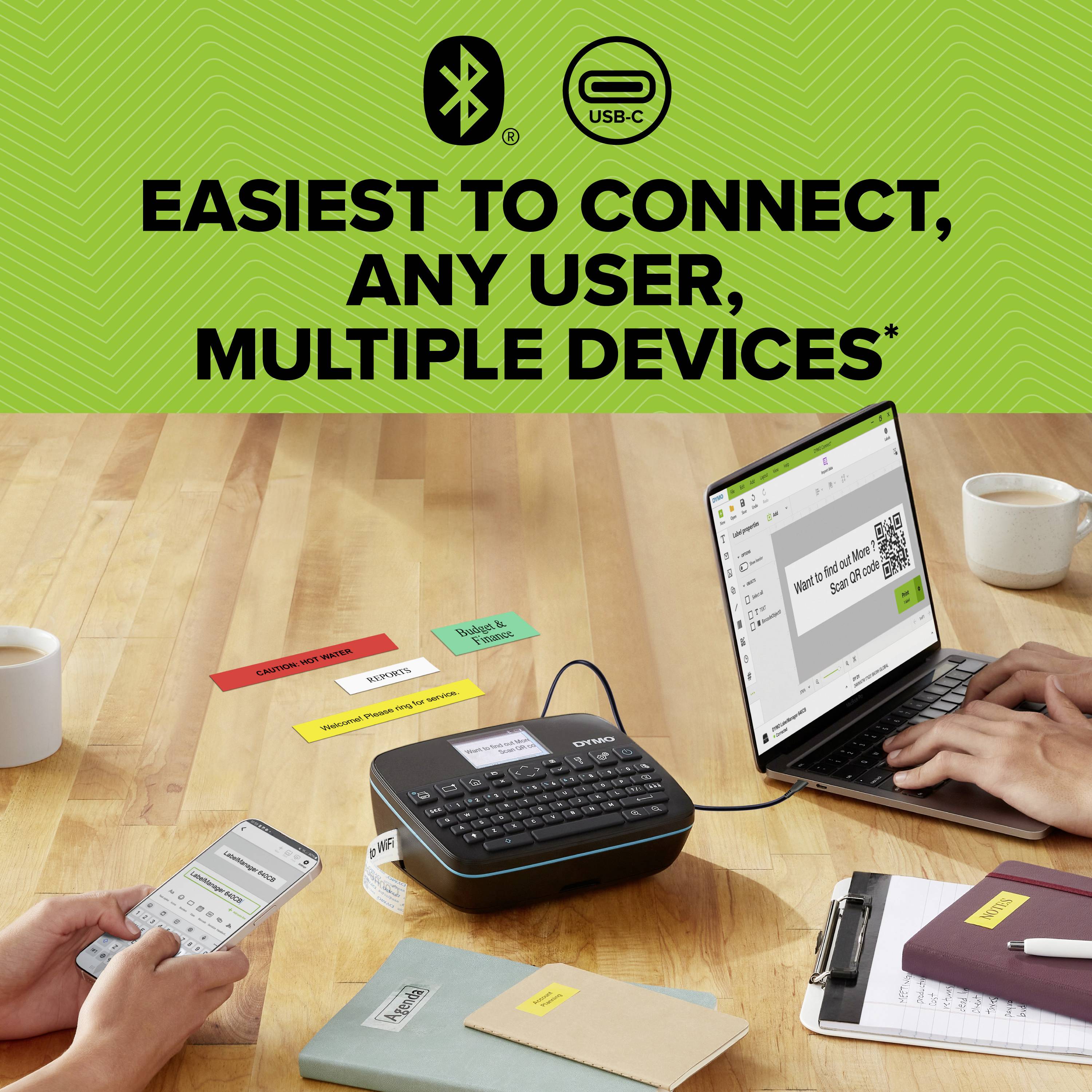 DYMO LabelManager Etikettendrucker Geeignet für Schriftband: D1 6 mm, 9 mm, 12 mm, 19 mm, 24 mm-11