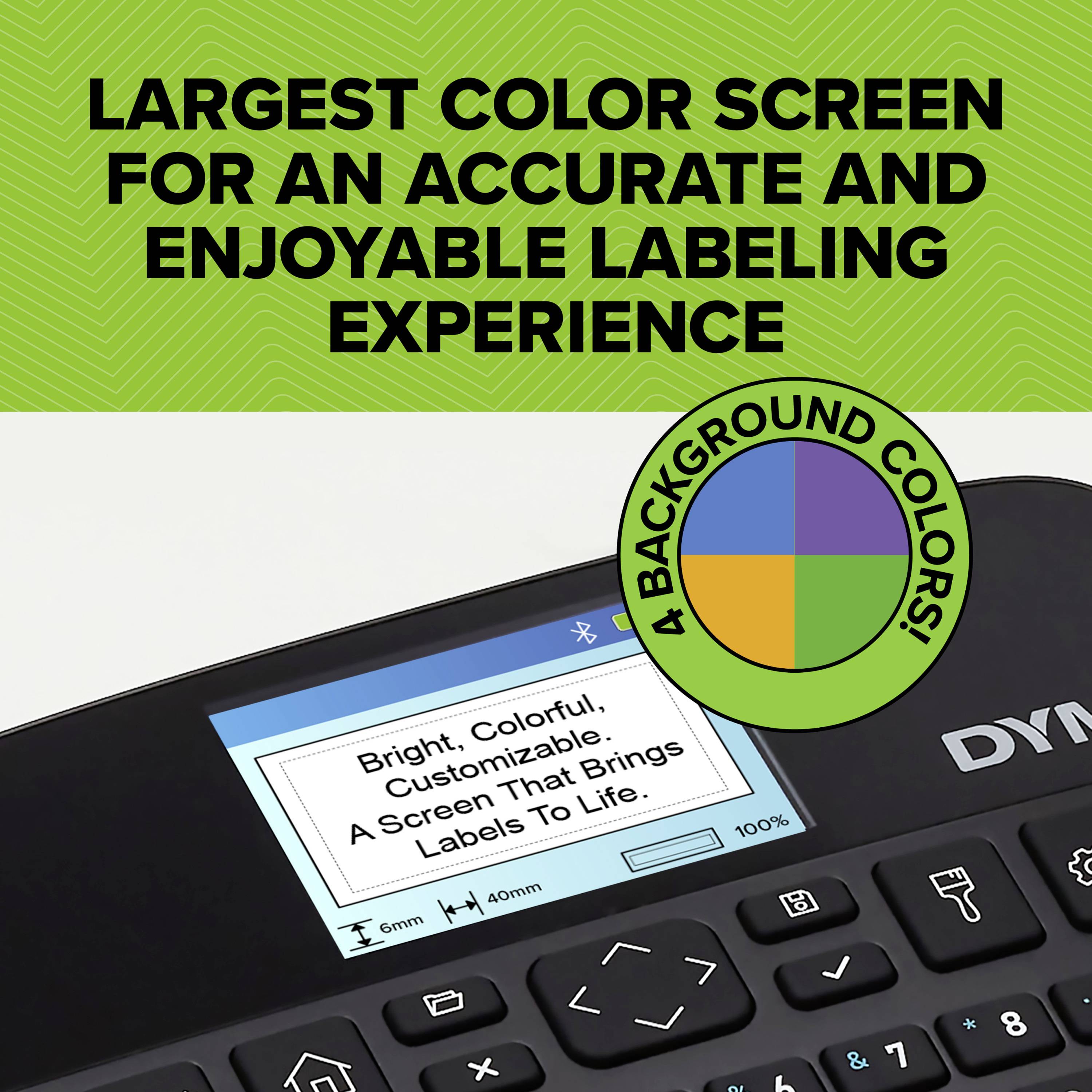 DYMO LabelManager Etikettendrucker Geeignet für Schriftband: D1 6 mm, 9 mm, 12 mm, 19 mm, 24 mm-18