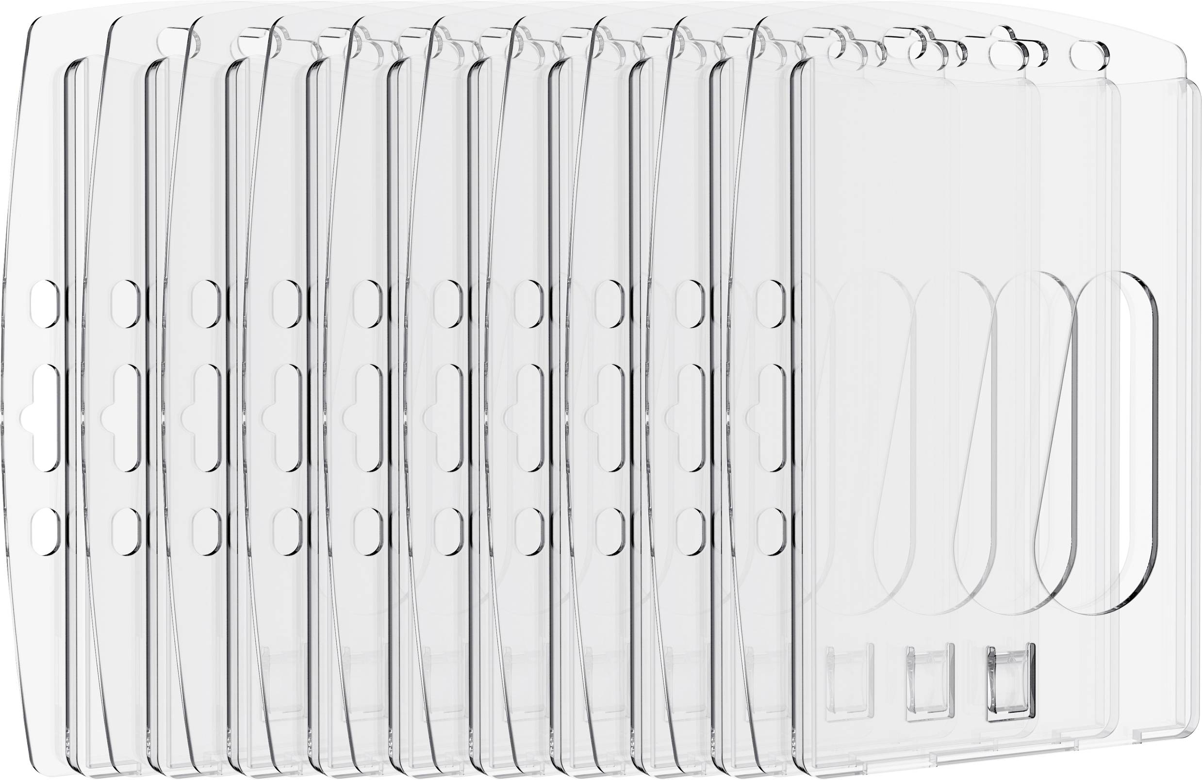 Elevar SP-13503848 Ausweishalter (L x B x H) 60 x 100 x 0.5 mm Ausstanzung, kombinierbar mit Clip, kombinierbar mit Jojo...