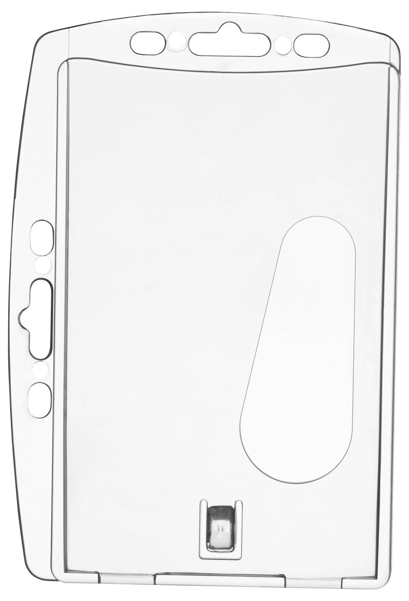 Elevar SP-13503848 Ausweishalter (L x B x H) 60 x 100 x 0.5 mm Ausstanzung, kombinierbar mit Clip, kombinierbar mit Jojo-1