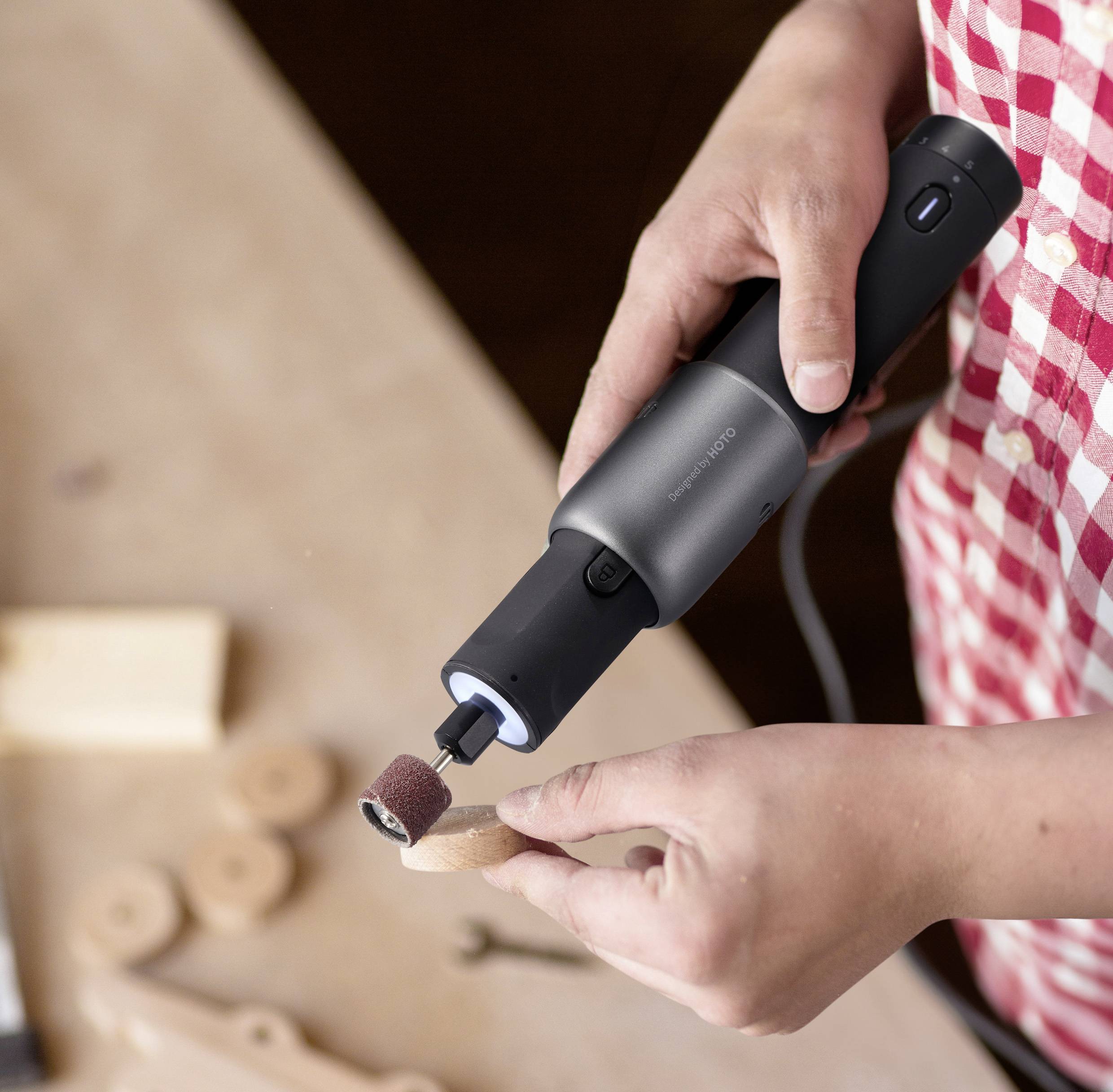 HOTO QWLDM001 Akku-Schleifmaschine 2000 mAh Li-Ion-6