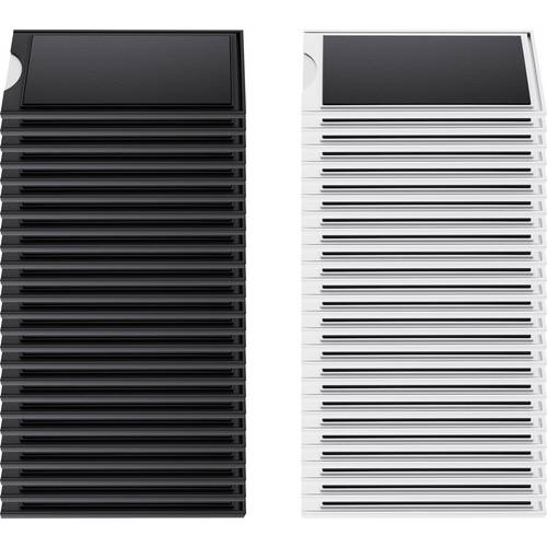 Elevar Magnetische Etikettentasche SP-13503884 Schwarz, Weiß 100 mm x 40 mm 50 St.