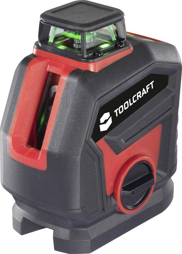 TOOLCRAFT  Kreuz und Punktlinienlaser  grüner Laser, inkl. 360° Laser, selbstnivellierend Reichweite (max.): 30 m