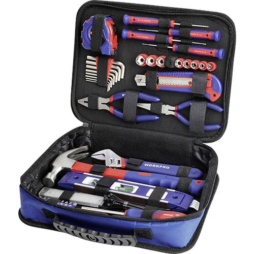 WorkPro WP209066 Werkzeugset Heimwerker, Universal, Techniker in Tasche 100teilig