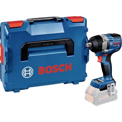 Akkuschlagschrauber von Bosch mit Transportkoffer, geeignet für professionelle Handwerksarbeiten, in Blau und Rot gehalten.