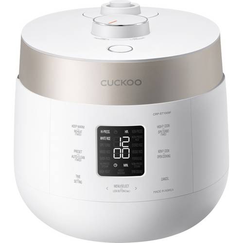 Cuckoo CRP-ST1009F Reiskocher Grau Antihaftbeschichtung, LCD-Display