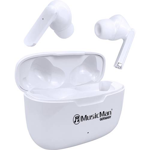 Thumbnail - Music Man BT-X63 In Ear Headset Bluetooth® Stereo Weiß Headset, Ladecase, Touch-Steuerung