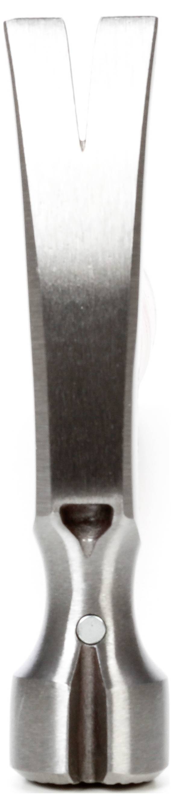 Metallischer Spaltkeil mit gebogener Klinge, hauptsächlich zum Spalten von Holz verwendet.