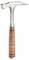 Hammer mit Holzgriff und silbernem Kopf, geeignet zum Hämmern oder Nägel entfernen. Markenname und Modellnummer auf dem Kopf.