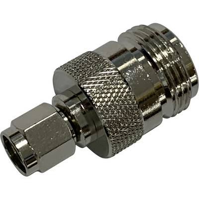 Metallischer Adapter mit gerändeltem Griff und Gewinde, möglicherweise für Rohr- oder Schlauchanschlüsse geeignet.