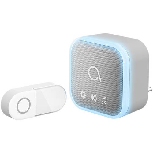 Avidsen 102512 Funkgong Komplett-Set mit Blitzlicht