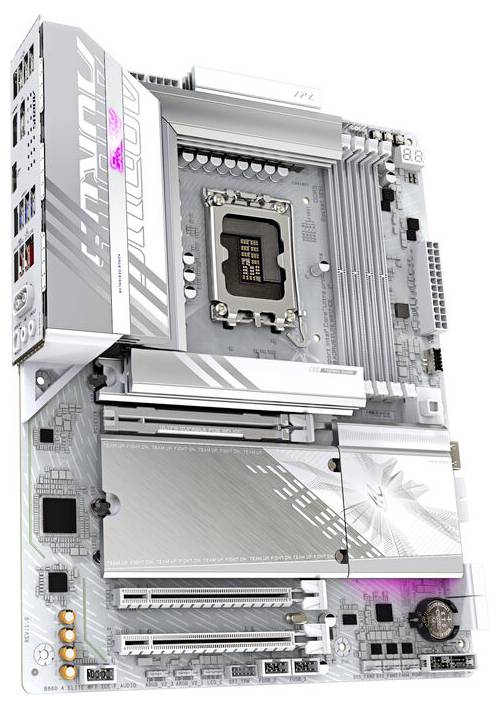 Gigabyte B860 A ELITE WF7 ICE LGA1851 MB Mainboard Sockel (PC) Intel® LGA 1851 Formfaktor (Details) ATX-3