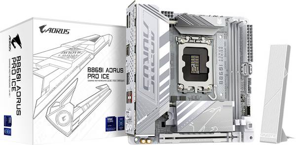 Gigabyte B860I AORUS PRO ICE LGA1851 MB Mainboard Sockel (PC) Intel® LGA 1851 Formfaktor (Details) Mini-ITX