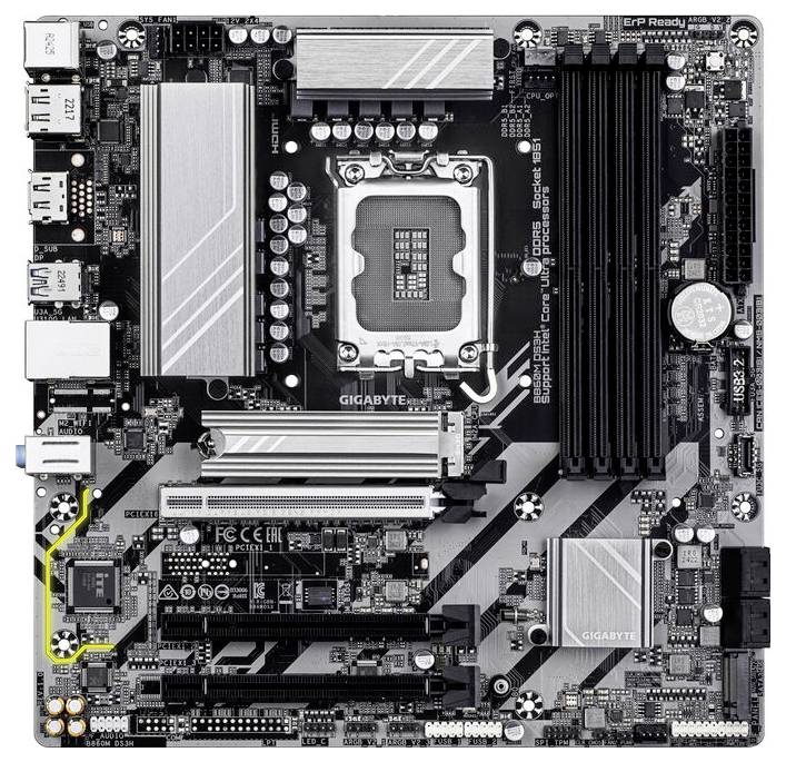 Gigabyte B860M DS3H LGA1851 MB Mainboard Sockel (PC) Intel® LGA 1851 Formfaktor (Details) Micro-ATX Mainboard-Chipsatz I-1