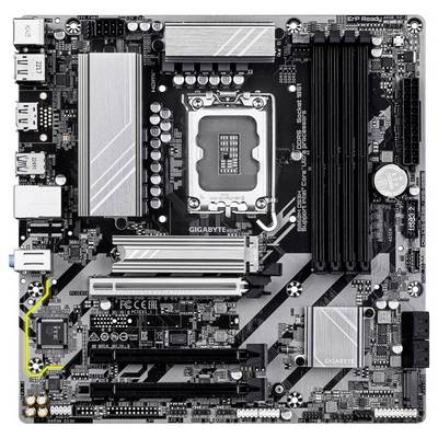 Gigabyte B860M DS3H LGA1851 MB Mainboard Sockel (PC) Intel® LGA 1851 Formfaktor (Details) Micro-ATX Mainboard-Chipsatz I-1