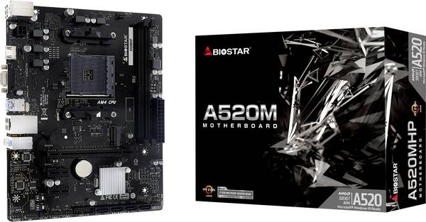 BioStar A520MHP Mainboard Sockel (PC) AMD® AM4 Formfaktor (Details) Micro-ATX