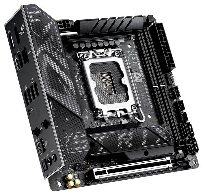 Asus ROG STRIX B860-I GAMING WIFI Mainboard Sockel (PC) Intel® LGA 1851 Formfaktor (Details) Mini-ITX Mainboard-Chipsatz-1