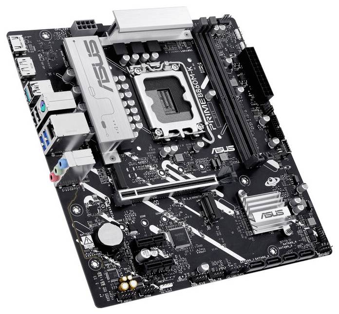 Asus PRIME B860M-K Mainboard Sockel (PC) Intel® LGA 1851 Formfaktor (Details) Micro-ATX Mainboard-Chipsatz Intel® B860-1