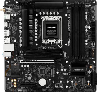ASRock B860M Pro-A WiFi Mainboard Sockel (PC) Intel® LGA 1851 Formfaktor (Details) Micro-ATX Mainboard-Chipsatz Intel® B860