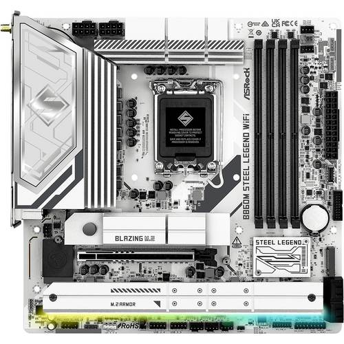 ASRock B860M Steel Legend WiFi Mainboard Sockel (PC) Intel® LGA 1851