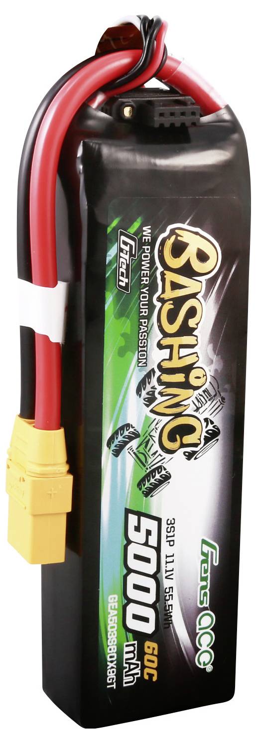 Lithium-Polymer-Akku mit 5000 mAh und 11,1V Spannung, ideal für Hochleistungsanwendungen. Markante Aufschrift 'Bashing' auf dem Gehäuse.