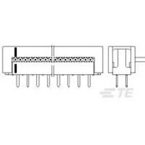 Thumbnail - TE Connectivity Einbau-Buchsenleiste (Standard) 3-216791-4 1 St. Bulk