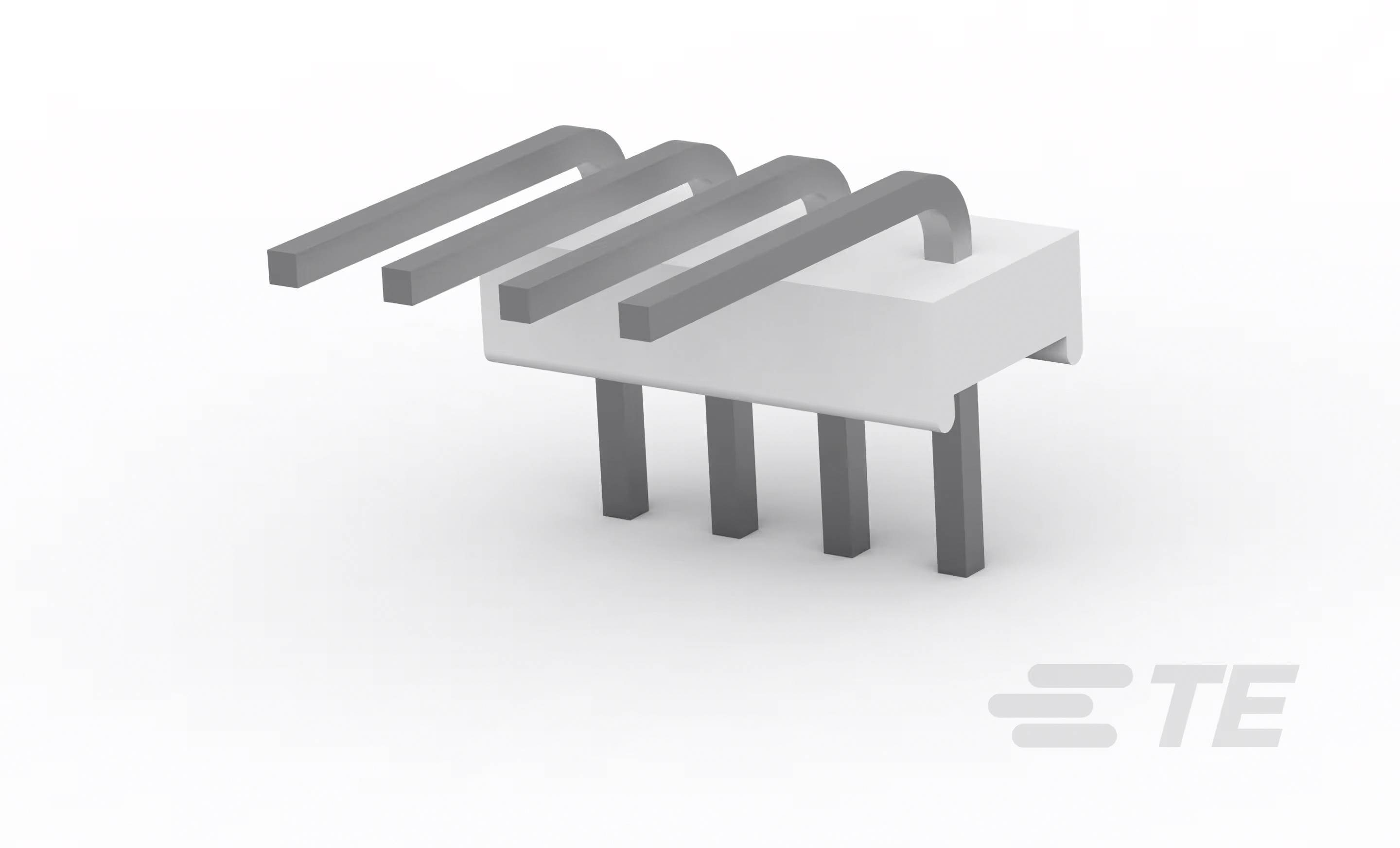 TE Connectivity Einbau-Stiftleiste (Standard) 1-640453-4 1 St. Package