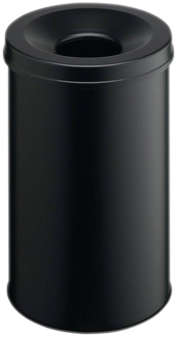 Durable Safe 330601  Papierkorb 30 l (Ø x H) 31.5 cm x 49.2 cm Metall Schwarz 1 St.