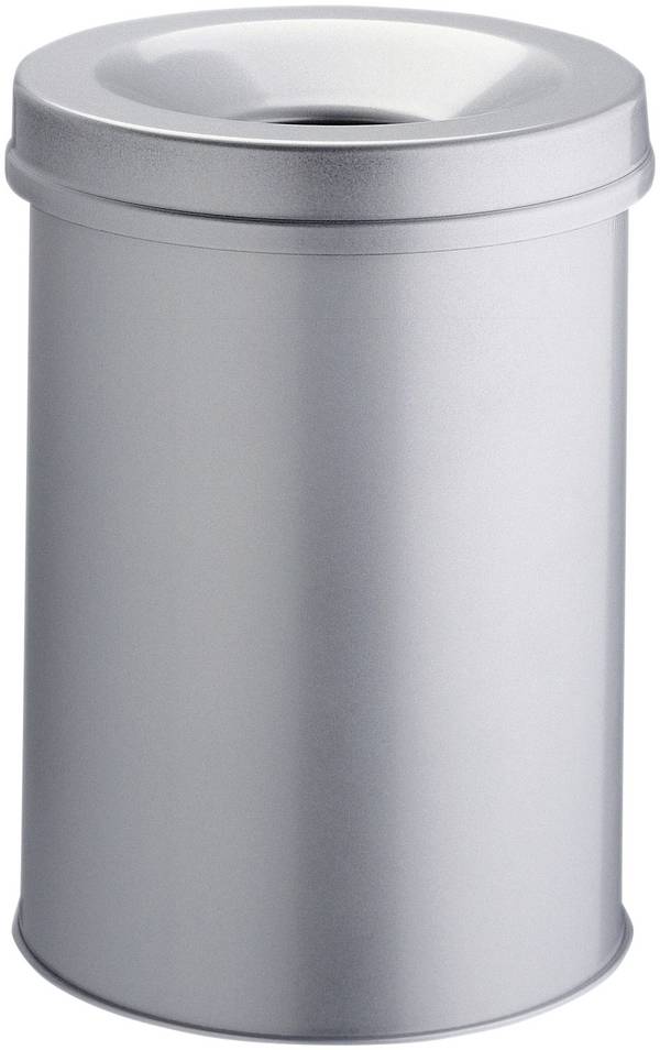 Durable Safe 330610 Papierkorb 30 l (Ø x H) 31.5 cm x 49.2 cm Metall Grau 1 St.