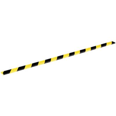 Gelb-schwarz gestreifte Sicherheitsbarriere, verwendet zur Markierung und Absperrung von Bereichen.