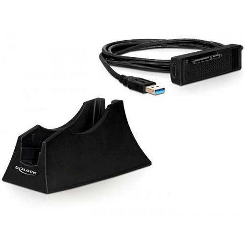 Thumbnail - Delock 61858 SATA 6 Gb/s, DC-Buchse 3.5 mm Festplatten-Dockingstation